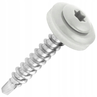 Zošívacia farmárska skrutka TORX s podl. RAL 9010 4,8X19 (250ks)